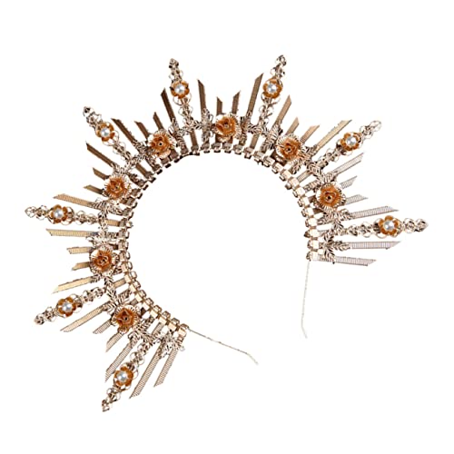 VICASKY Lolita Mädchen Krone Stirnband Göttin Krone Kopfschmuck Haarschmuck für Cosplay Hochzeiten Partys VICASKY Lolita Mädchen Krone Stirnband Göttin Krone Kopfschmuck Haarschmuck für Cosplay Hochzeiten Partys von VICASKY