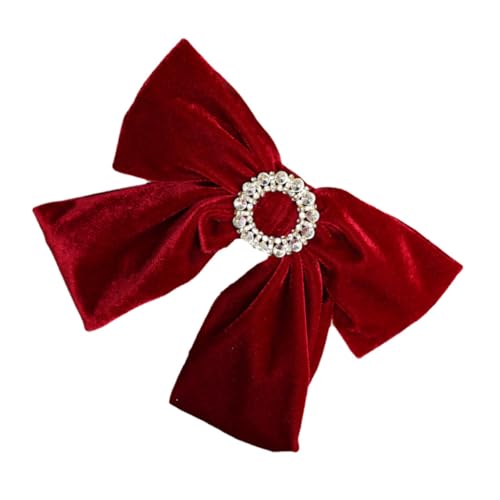 VICASKY Luxuriöse Samt Haarspange mit Großem Schleifen Design Dekorative Haarklammer für Damen und Mädchen Eleganter Haarschmuck für Alltag Partys und Festliche Anlässe von VICASKY