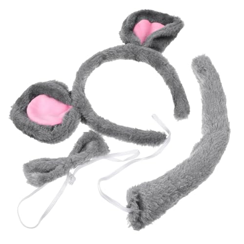 VICASKY Mauskostüm-set Mit Fliege Und Stirnband Für Tier-cosplay Halloween Und Partys Bequeme Tierkostüm-accessoires von VICASKY