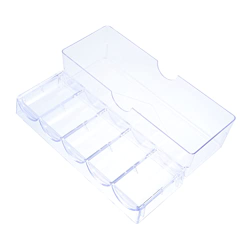 VICASKY Aufbewahrungsbox Für Mahjong-Chips Organizer Material Kleinteilebehälter Mit Fächern Transparent Und Kompakt Zum Einfachen Tragen Und Sortieren von VICASKY