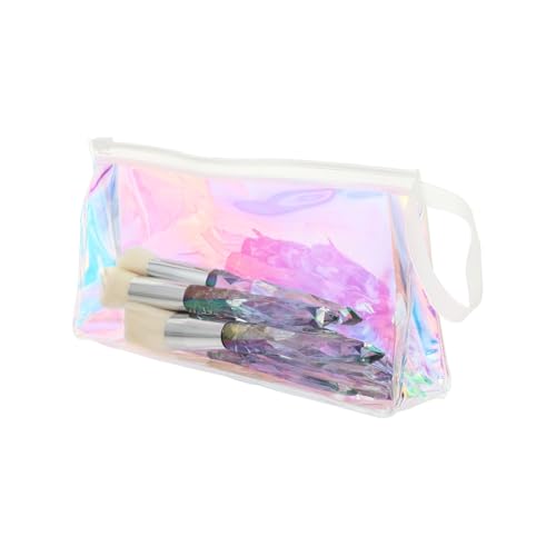 VICASKY Makeup Pinselset mit Makeup Pinseln Transparentes Design für Blush Lidschatten und Foundation für Damen Weißem Täschchen von VICASKY