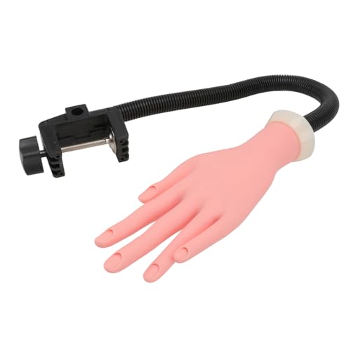VICASKY Maniküre-trainingshand Nailart-übungszubehör Biegbare Künstliche Hand Mit Zufällig Geformtem Knopf Hochwertiges Material Stabile Anwendung von VICASKY