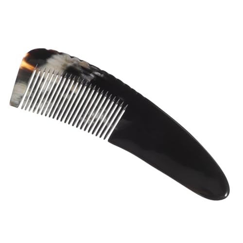 VICASKY Ochsenhornkamm Für Dickes Haar Entwirrungskamm Mit Feinen Zähnen Stylingkamm Aus Naturmaterial Für Damen Und Herren Wiederverwendbarer Haarkamm Für Lockiges Und Gewelltes Haar von VICASKY