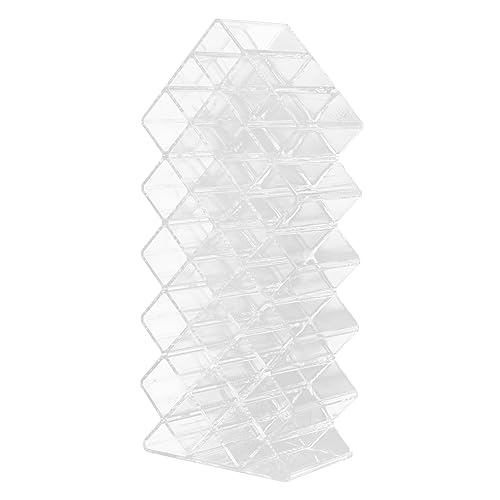 VICASKY Mehrere Grids Kosmetikregal Aus Acryl Desktop Kosmetik Organizer Halteregal Multi Grid Rack Für Make-up Utensilien Lippenstifte Kosmetika von VICASKY