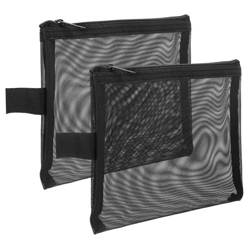 VICASKY 2stücke Kosmetikbeutel Mit Fächern Netztaschen Für Reisen Kleine Make-up-Tasche Transparente Kosmetiktasche Organizer Für Handtasche Wiederverwendbare Lagerungstasche Leicht von VICASKY
