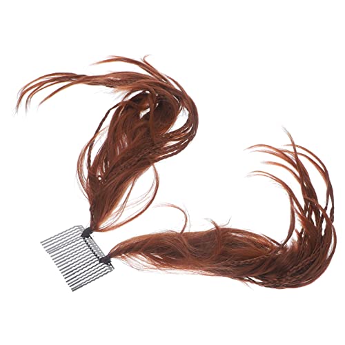 VICASKY Messy Bun Haarknoten mit Clip Synthetisches Haarteil in Rotbraun Dutt Haarteil für Damen Einfach zu Befestigen Passend für Dünnes und Dickes Haar Dekoratives Haar Accessoire von VICASKY