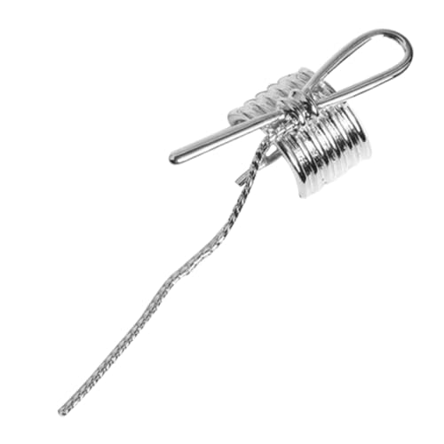 VICASKY Metallhaarschnalle Klaue Clips Haarspangen Frauen Funkelnde Haarspangen Lockig Haarklammer Haarnadeln Styling Form Haarzubehör Pferdeschwanz Zinklegierung Silber von VICASKY