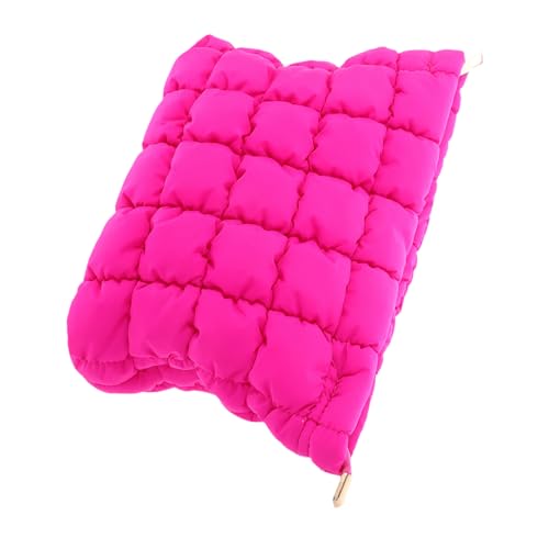 VICASKY Make-up-Tasche Mit Gitterdesign Kleine Reise-Kosmetiktasche Aus Weichem Material Organizer Für Mädchen Und Frauen Tragbar Für Urlaub Und Alltag von VICASKY