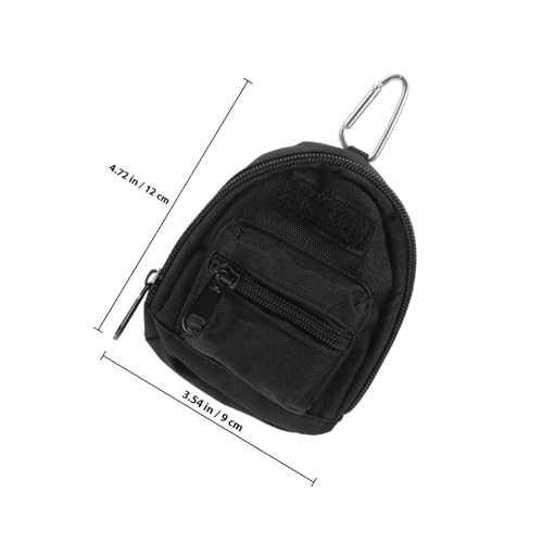 VICASKY Mini Münzgeldbörse Rucksack Design Schlüsselanhänger Tasche aus Canvas und Aluminiumlegierung für Damen und Herren Leicht Robust für Sommer Outdoor Aktivitäten Schlüsselanhänger von VICASKY
