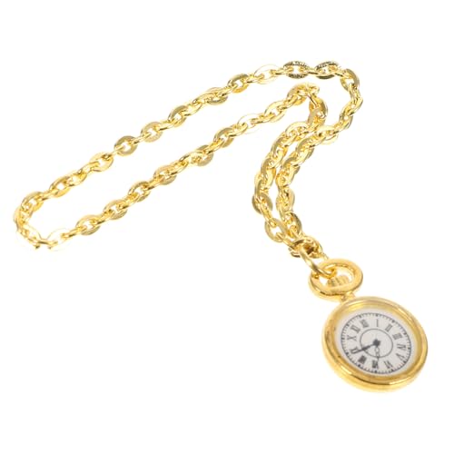 VICASKY Miniatur Taschenuhr Für Vintage Pocket Watch Dekoration Mit Kette Mini Haus Zubehör Für Kreative Spielszene Langlebig von VICASKY