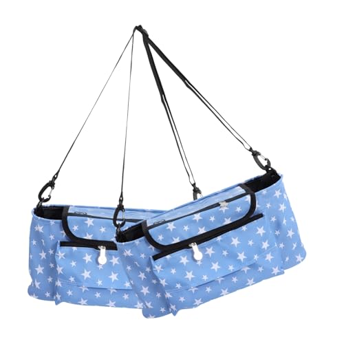 VICASKY Babywagen Organizer Tasche Multifunktionale Schultertasche Für Babyflaschen Windeln Zubehör Robuste Aufbewahrungstasche Mit Schnellverschluss Für Unterwegs Mit Sternen von VICASKY