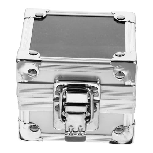 VICASKY Nagelbohrer Aufbewahrungsbox Aluminium mit Schwammhalterung für Nagelfräser Bits Schutz vor Schmutz und Feuchtigkeit Kompakter Organizer für Nail Art und Unterwegs von VICASKY