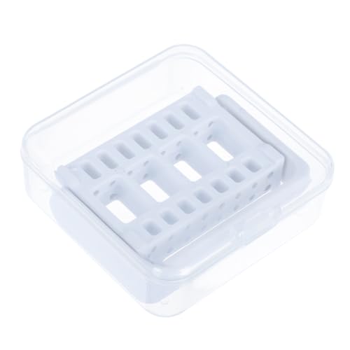 VICASKY Nagelbohrer Aufbewahrungsbox Nagelfräser Halter Staubdicht Langlebig Organizer für Maniküre Zubehör Nail Polisher Holding Box von VICASKY