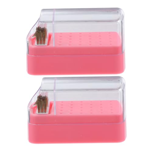 VICASKY Nagelbohrerhalter Ständer 30-loch-organizer-box Reinigungsbürste 2-in-1-nagelbohrer-etui Für Die Maniküre von VICASKY