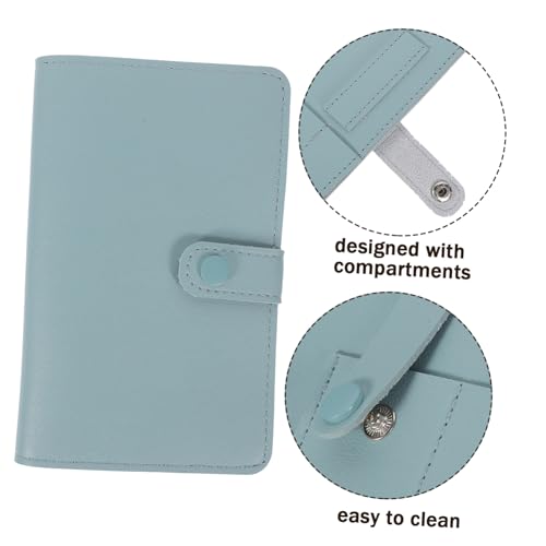 VICASKY Nagelfräser Bits Aufbewahrungstasche Nagelbohrer Organizer Bag Kompakt Leicht Reise Kosmetik Werkzeugtasche Wasserblau für Maniküre Pediküre Fingernagelpflege von VICASKY