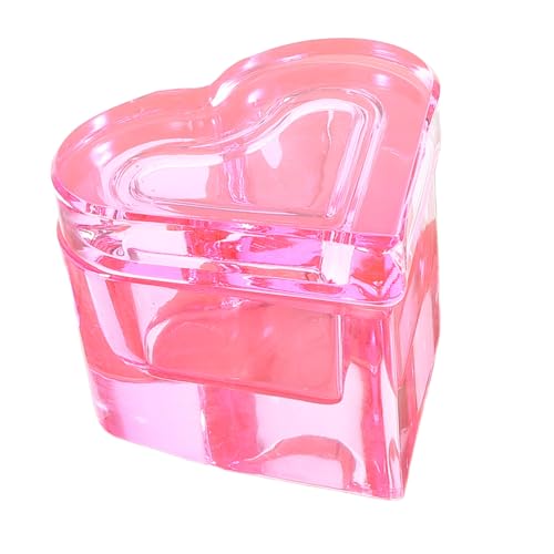 VICASKY Nagelkunst Pinselbecher Nagelschale Dappenschale Nagelzubehör Monomerhalter Nagellack Organizer Acryl Flüssigkeitshalter Monomerbecher Kristallherzschale von VICASKY