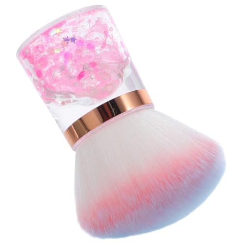 VICASKY Puderpinsel Für Nagelkunst Staubpinsel Nagelstaubentferner Nagelbürste Zum Reinigen Tragbare Nagelstaubbürste Dip-puder-entferner Make-up-maniküre-pinsel von VICASKY