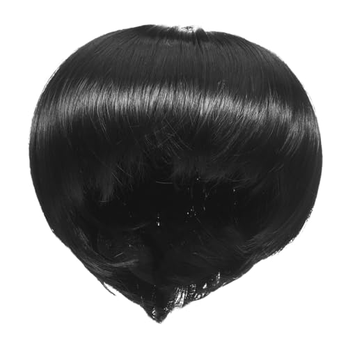 VICASKY Natürliche Kurze Bob-Perücke mit Fransen für Damen Atmungsaktive Synthetische Haare Leichter Pixie-cut für Alltag Party und Cosplay Schwarzer Kurzhaarschnitt Vielseitig und Bequem von VICASKY