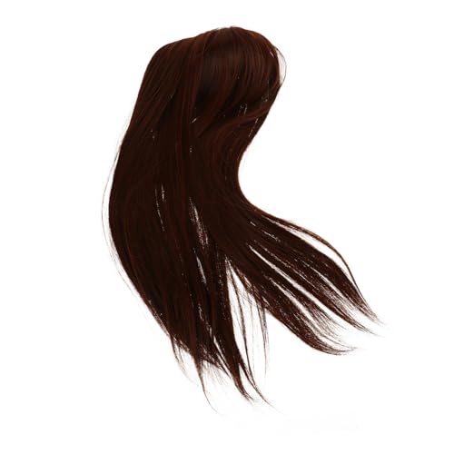 VICASKY Neuausgabe Echthaar-Topper für Damen Topper für dünner werdendes Haar künstlicher Haaraufsatz Clip-on-Haarverlängerungen Matter Hochtemperaturdraht Light Brown von VICASKY