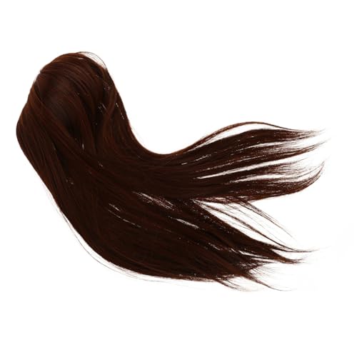 VICASKY Haarteil mit Dunkelbraun Clip in Echthaar für Frauen Verdickung für Dünner Werdendes Haar Sofortige Grauabdeckung Unsichtbare Haarspangen für Jugendliches Aussehen von VICASKY