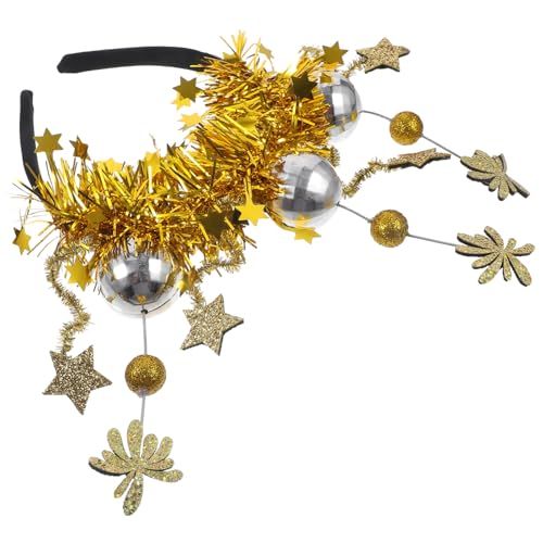 VICASKY Neujahrs-party Haarschmuck Kreativer Neujahrs-kopfschmuck Festliche Haarklammer Für Silvester-feiern Bequem Und Stilvoll Für Karneval Und Maskenbälle von VICASKY