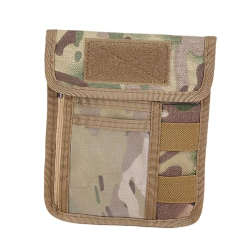VICASKY Outdoor Camouflage Kartenetui mit Halsband Multifunktionale Leichte Aufbewahrungstasche für Ausweise Handy und Münzen Passend für Camping Reisen und Wandern von VICASKY