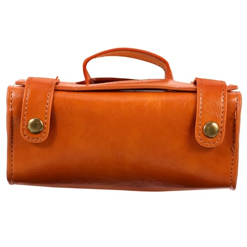 VICASKY PU Leder Rasierer Reiseetui Wasserabweisend Große Kapazität Herren Rasierkoffer Tragbar Multifunktional für Unterwegs und Reise Organizer von VICASKY