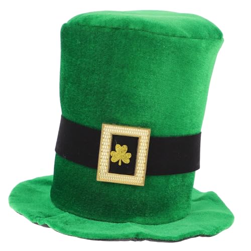 VICASKY Patrick's Day Hut Aus Grünem Irisches Kostümzubehör Für Männer Bequeme Passform Für Feiern Einzigartiges Design Für Festivals Für Kleeblatt-themenpartys von VICASKY