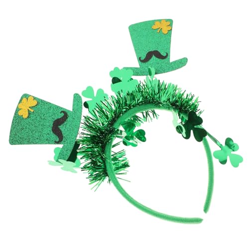 VICASKY Patrick's Day Kleeblatt Haarreif Mit Hut-design Dekorative Stirnbänder Für Patrick's Day-feiern Karneval Und Themenpartys Perfektes Accessoire Für Festliche Anlässe von VICASKY