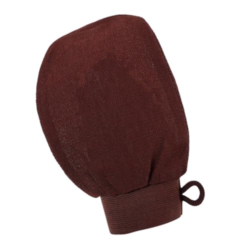 VICASKY Peeling Badhandschuhe schrubben Schild Tiefes Peelinghandschuh Reinigung Peeling-Duschhandschuhe für Frauen Körper tot Duschpeeling Peeling Duschschuh Rayon Coffee von VICASKY