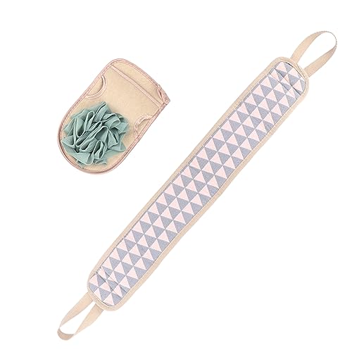 VICASKY Peeling Handschuhe 2 Stücke Rückenschrubber aus Polyester Baumwolle Doppelseitige Badegurt Handtücher für Körperpeeling und Hautreinigung für Dusche und Bad von VICASKY