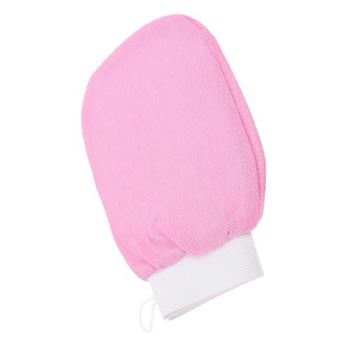 VICASKY Peeling-handschuhe Entfernung Reinigungsbalsam Peeling-körperpeeling Wiederverwendbar Haut Gesicht Doppelseitiger Peeling-handschuh Make-up-entferner Auf Wasserbasis Rayon Rosa von VICASKY