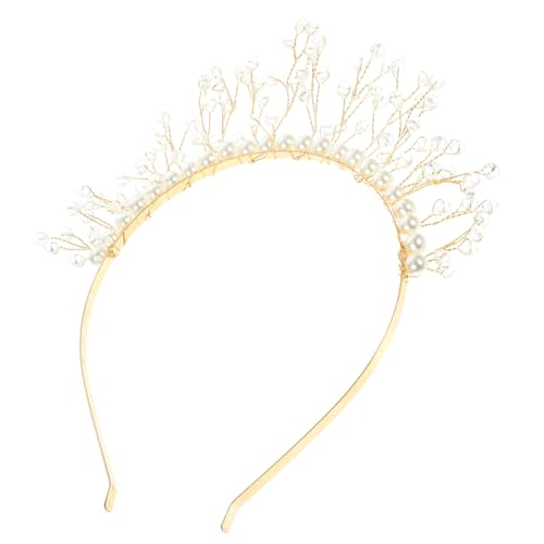 VICASKY Perlen Kristall Haarreif Damen Elegantes Stirnband für Hochzeit Party Geburtstag Braut Schmuck Kopfband für Frauen Mädchen von VICASKY