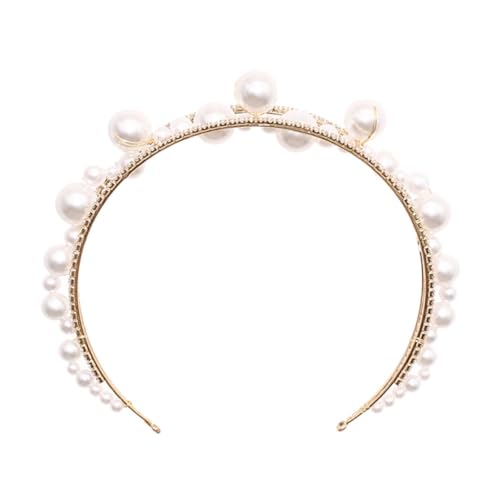 VICASKY Perlen Stirnband Mit Strasssteinen Für Hochzeit Und Party Künstliche Und Leicht Und Hautfreundlich Für Damen Und Braut von VICASKY