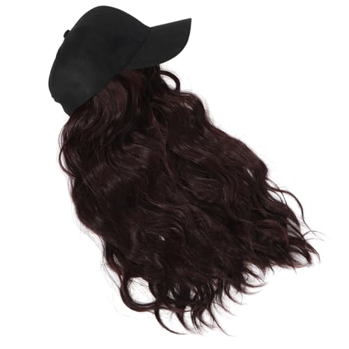 VICASKY Baseballmütze Mit Haaren Beanie-perückenmütze Klassische Mütze Für Damen Unisex-mütze Mit Haaren Party-perückenmütze Hut Für Outdoor-sport von VICASKY