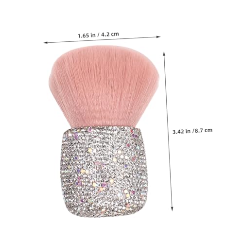 VICASKY Pilzkopf-make-up-pinsel Stiftung Pulver Wangen Einziehbar Tragbar Mischen Gesicht Kissen Reisen Flauschiger Rougepinsel Rosa Spore Make -up -bürsten Nagelstaub Plastik Rosa von VICASKY