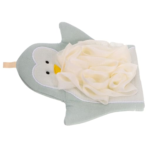 VICASKY Pinguin Im Badetuch Peeling Körperwäscher Dusche Handschuhe Badehandschuh Duschschuh Hautreinigungsmittel Hautreinigungshandschuhe Schrubbhandschuh Duschhandschuhe Handtuch von VICASKY