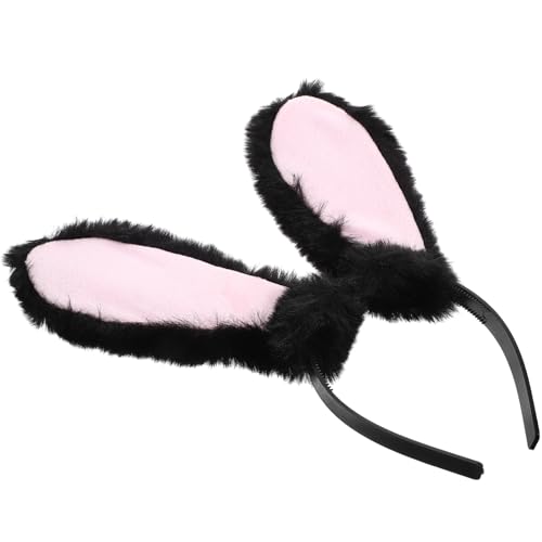 VICASKY Plüsch Hasenohren Haarreif Süße Kaninchen Kopfbedeckung für Partys Leichtes Cosplay Zubehör für Festivals von VICASKY