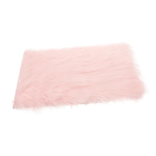 VICASKY Plüsch-Hintergrundstoff Fellkissen Bild flauschiges Kissen nagelkleber pads photography background schmuck sitzkissen Fotohintergrundteppich Foto-Plüschkissen-Requisiten Acryl Rosa von VICASKY