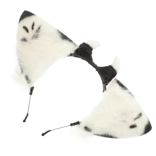 VICASKY Plüsch Kuh Ohren Haarreif Weiches Kreatives Damen Haarband Für Kostüm party Karneval Halloween Weihnachten Bequemer Sitz Robuste Verarbeitung Für Erwachsene und Teenager von VICASKY