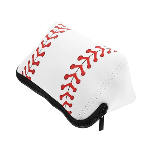 VICASKY Portable Toiletry Bag Baseball Design für Damen und Herren wasserdichte Kosmetiktasche aus Strapazierfähigem Neopren Reisen von VICASKY