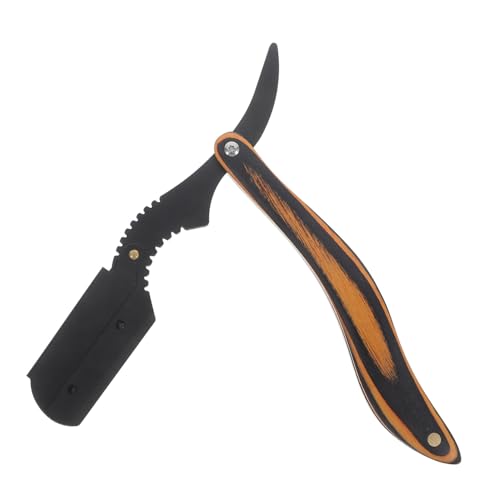 VICASKY Professionelles Handrasierer aus mit Holzgriff Faltbarer und Tragbarer Rasierer für Bart Haare und Seitenscheitel für Herren und Unterwegs von VICASKY