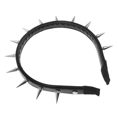 VICASKY Punk Nieten Haarreif Damen Leichter Gothic Stirnband mit Spitzen Zacken Modisches Headpiece für Halloween Kostümparty und Karneval Robust und Komfortabel Schwarzes Accessoire VICASKY Punk Nieten Haarreif Damen Leichter Gothic Stirnband mit Spitzen Zacken Modisches Headpiece für Halloween Kostümparty und Karneval Robust und Komfortabel Schwarzes Accessoire von VICASKY