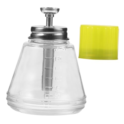 VICASKY Push Glasflasche Transparent Leere Make Up Entferner Pumpspender Flaschen Klarglasflasche Aluminium von VICASKY
