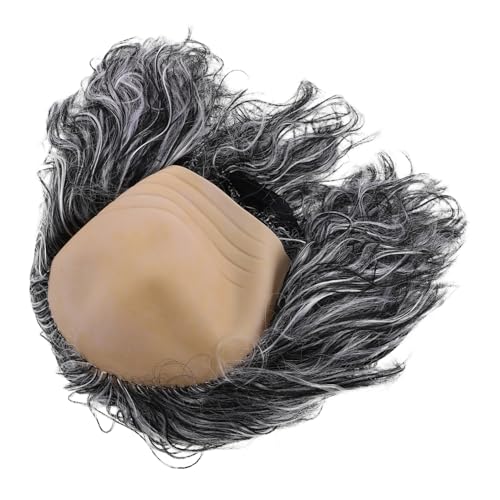 VICASKY Realistische Glatze Perücke für Erwachsene Atmungsaktiv und Bequem Einfache Anwendung für Halloween Karneval und Kostümpartys Langlebiges Kunsthaar für Authentisches Bald Man von VICASKY