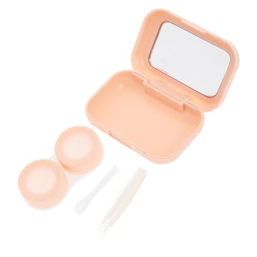 VICASKY Reise Kontaktlinsenbox mit Spiegel aus Hochwertigem und Werkzeug für Weiche Linsen Tragbar und Kompakt für Damen und Mädchen von VICASKY