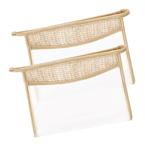VICASKY 2stücke Transparente Kosmetiktasche Reise Make-up Taschen Toiletry Organizer Aufbewahrungsbeutel Kulturbeutel Klare Make-up-Tasche von VICASKY
