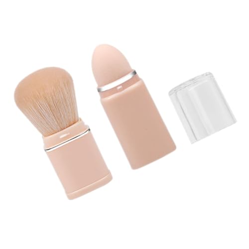 VICASKY Retraktierbarer Make up Pinsel mit Deckel Weicher Gesichtspinsel für Lose Puder Tragbarer Kosmetikpinsel für Schnelles und Vielseitiges Auftragen Geeignet für Frauen und Mädchen von VICASKY