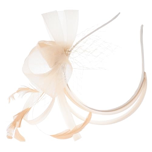 VICASKY Retro Feder Stirnband Damen Kopfschmuck Leicht Komfortabel für Jahre Kostüm Party Fasching Pferderennen Karneval Cocktail Accessoire Champagner VICASKY Retro Feder Stirnband Damen Kopfschmuck Leicht Komfortabel für Jahre Kostüm Party Fasching Pferderennen Karneval Cocktail Accessoire Champagner von VICASKY