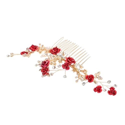 VICASKY Roter Haarschmuck mit Perlen und Blättern Accessoire für Hochzeiten Partys und Besondere Anlässe für und Mädchen VICASKY Roter Haarschmuck mit Perlen und Blättern Accessoire für Hochzeiten Partys und Besondere Anlässe für und Mädchen von VICASKY